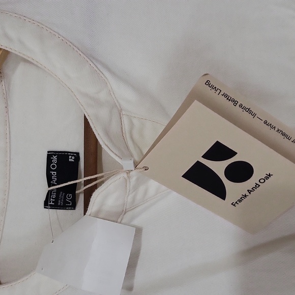Nwt frank & oak ivory jumpsuit - Picture 2 of 5
